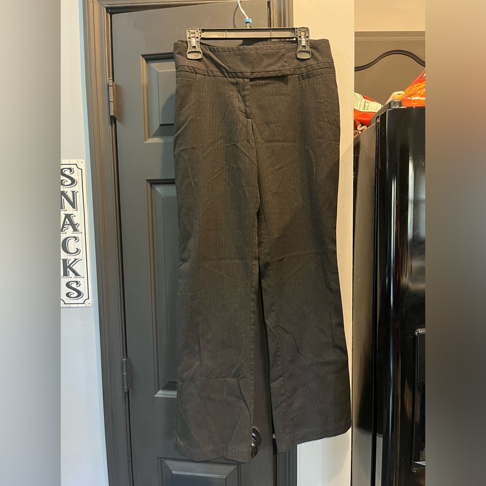 Black pin stripe dress pants
